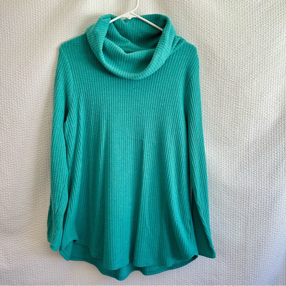 Sonoma Green Cowl Neck Sweater Womenβs Size: Large